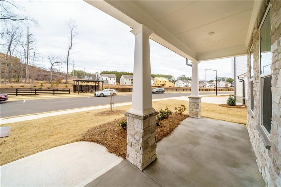 Exterior details and patio area of a home in , Powder Springs (Image 44). Exterior details and patio area of a home in , Powder Springs (Image 44).