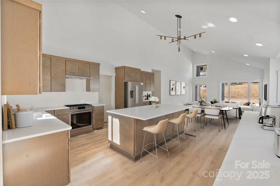 Furnished interior view inside a new home in , Hickory (Image 8).