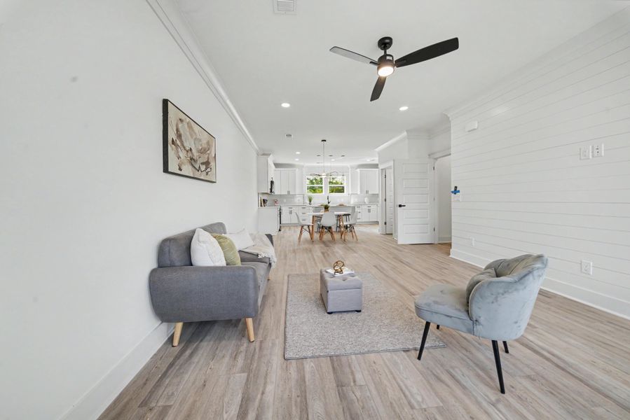 Furnished interior view inside a new home in , North Charleston (Image 14). Furnished interior view inside a new home in , North Charleston (Image 14).
