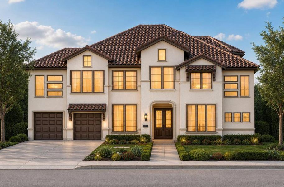 Representative exterior photo of a completed home built from the Miramonte by Grand Homes in Grand Oaks, Celina, TX (Image 21).