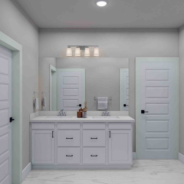 Furnished interior view inside a new home in Trillium 60′, Richmond (Image 16).