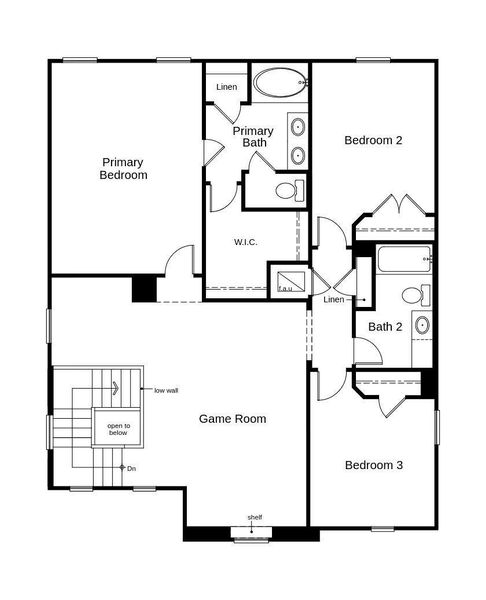 This floor plan features 3 bedrooms, 2 full baths, 1 half bath and over 2,400 square feet of living space. This floor plan features 3 bedrooms, 2 full baths, 1 half bath and over 2,400 square feet of living space.