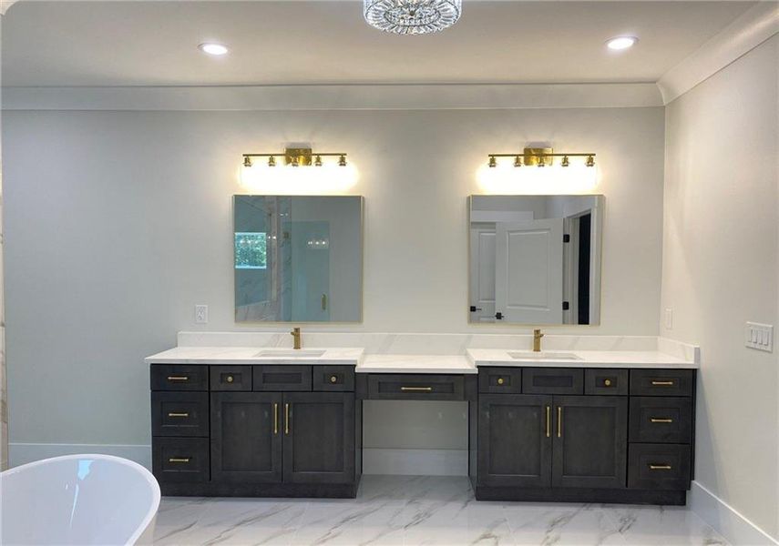 Furnished interior view inside a new home in , Dacula (Image 8).