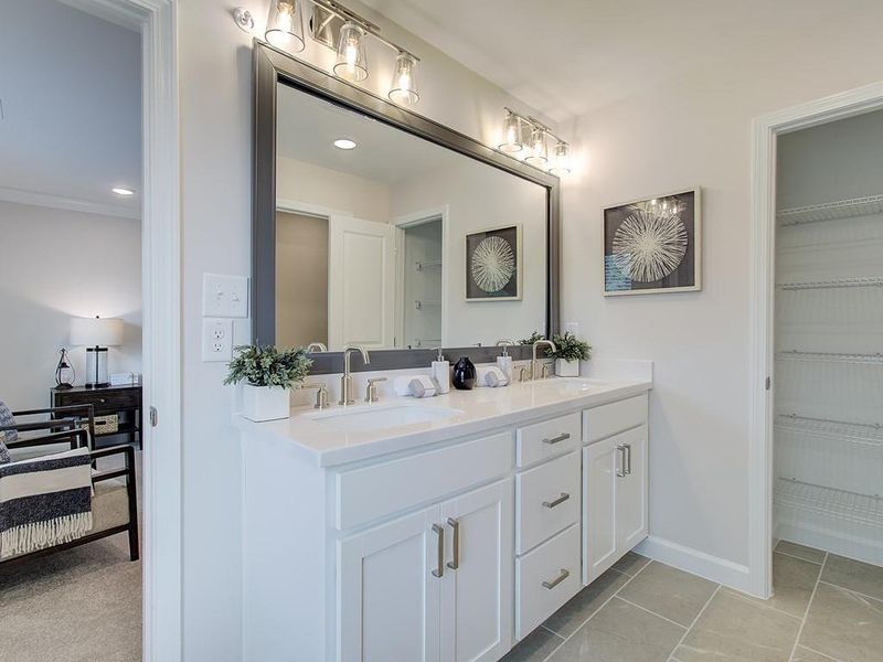 Furnished interior view inside a new home in Bluffs at Bells Ferry, Marietta (Image 33).