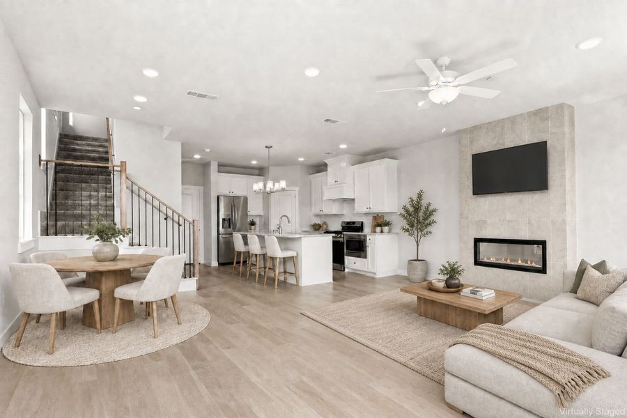 Furnished interior view inside a new home in Ten Mile Creek, Celina (Image 5).
