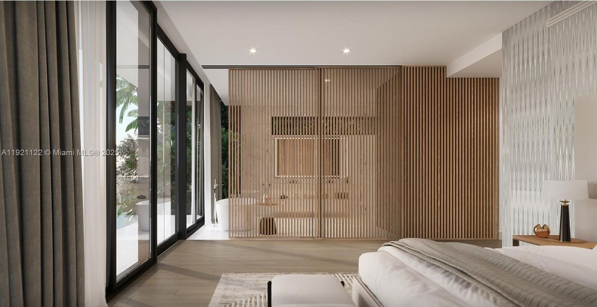 Furnished interior view inside a new home in , Miami Beach (Image 3).