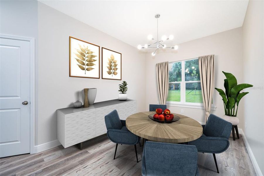 Staged Dining Room