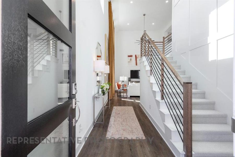 Furnished interior view inside a new home in Mosaic: 40ft. lots, Celina (Image 12).