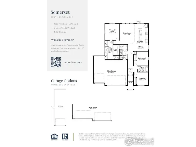 2D floor plan layout of this home in Hudson Hills, Hudson, CO (Image 4).