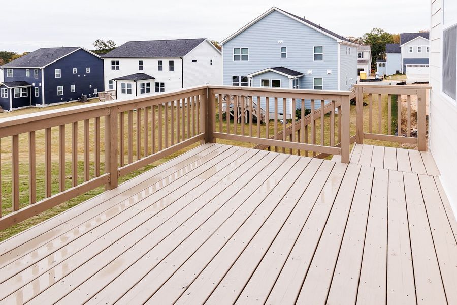 Exterior details and patio area of a home in High Grove Oaks, Fuquay Varina (Image 3).