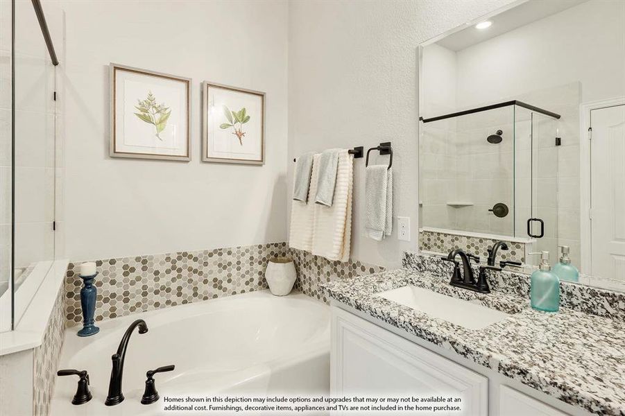 Furnished interior view inside a new home in Hunters Ridge, Crowley (Image 23).