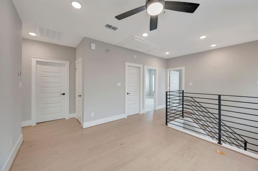 Spacious, unfurnished interior of a new home in Easthaven at Bridgeland Central - Vision Collection, Cypress (Image 16).