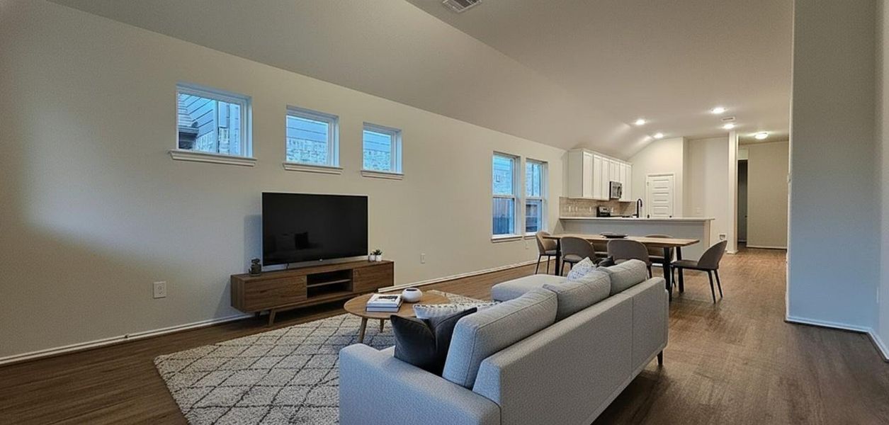 Furnished interior view inside a new home in Marvida, Cypress (Image 12). Furnished interior view inside a new home in Marvida, Cypress (Image 12).