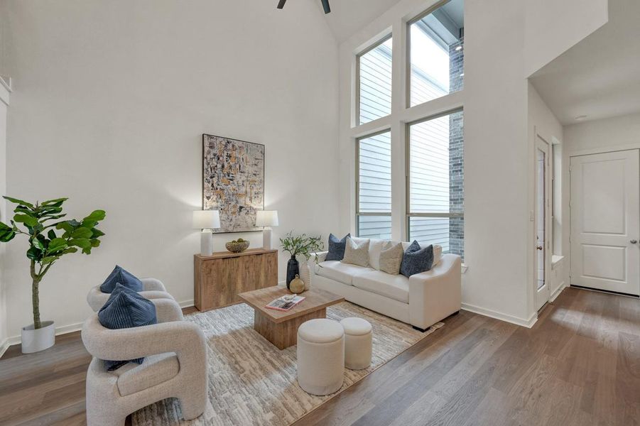 Furnished interior view inside a new home in Woodforest Townhomes, Montgomery (Image 12).