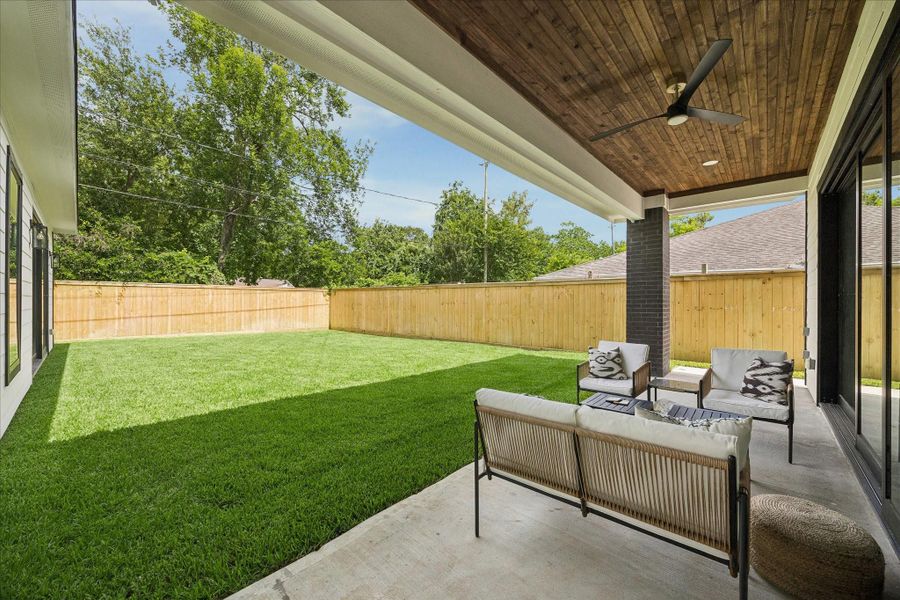 Exterior details and patio area of a home in , Houston (Image 21). Exterior details and patio area of a home in , Houston (Image 21).