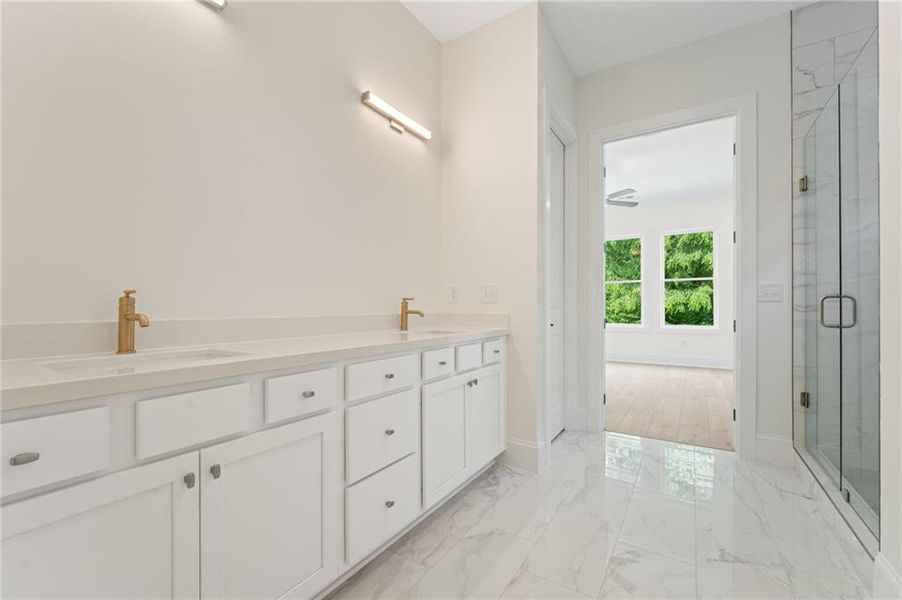 Furnished interior view inside a new home in Oak Valley Estates, Marietta (Image 6). Furnished interior view inside a new home in Oak Valley Estates, Marietta (Image 6).