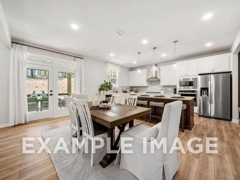 Representative furnished interior of a home built from the The Hickory B by Davidson Homes LLC in Melody Lakeside Estates, Buford (Image 17).