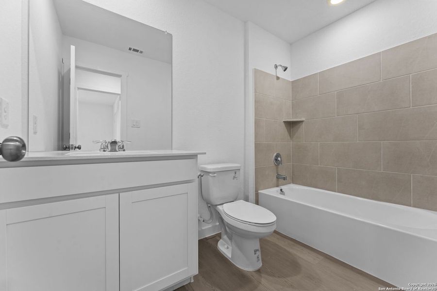 Furnished interior view inside a new home in Hightop Ridge, Converse (Image 10).