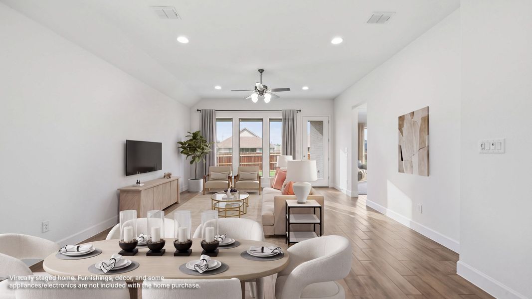 Furnished interior view inside a new home in Trinity Falls, McKinney (Image 8).