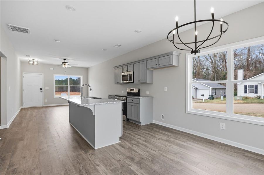 Furnished interior view inside a new home in Creekside Manor, Thomaston (Image 7).