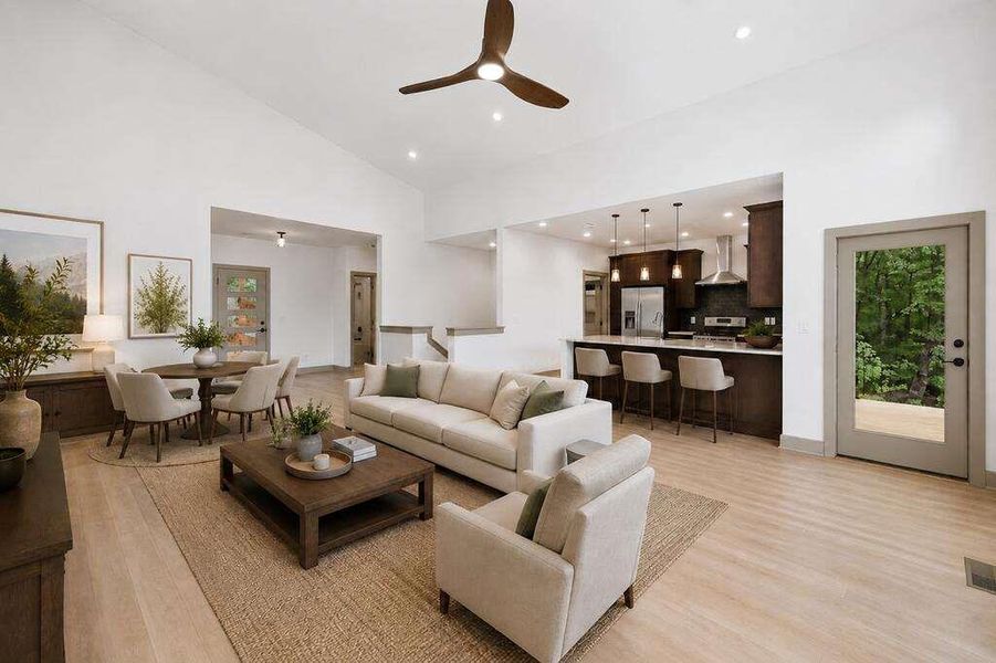 Furnished interior view inside a new home in , Ellijay (Image 44).
