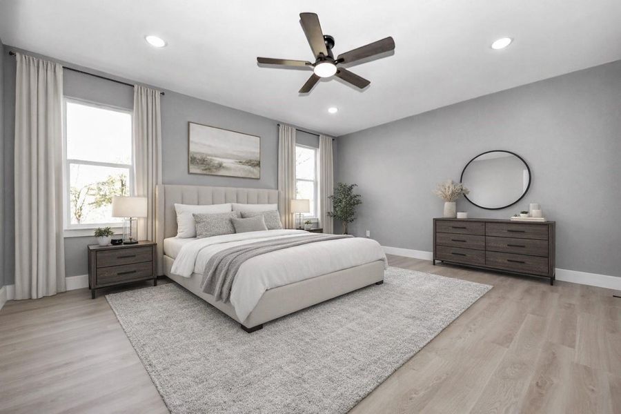 Furnished interior view inside a new home in , Conroe (Image 9).