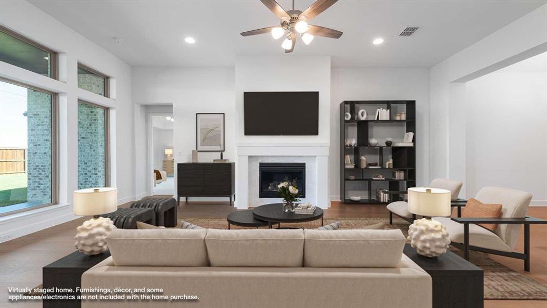 Furnished interior view inside a new home in North Sky 65', Celina (Image 6). Furnished interior view inside a new home in North Sky 65', Celina (Image 6).