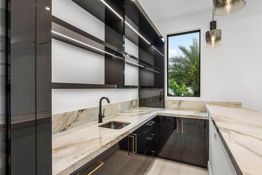 Furnished interior view inside a new home in , Delray Beach (Image 49).