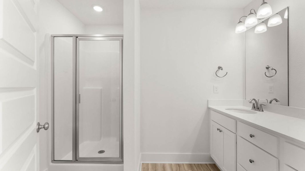 Furnished interior view inside a new home in Hawks Landing Townhomes, Santa Rosa Beach (Image 11).