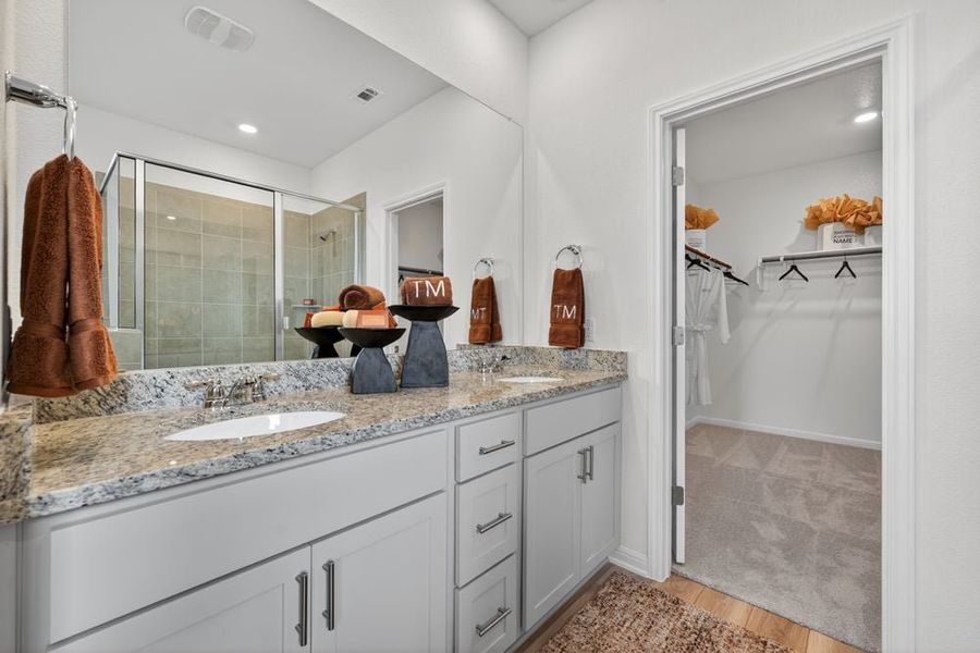 Furnished interior view inside a new home in Turners Crossing, Buda (Image 17). Furnished interior view inside a new home in Turners Crossing, Buda (Image 17).