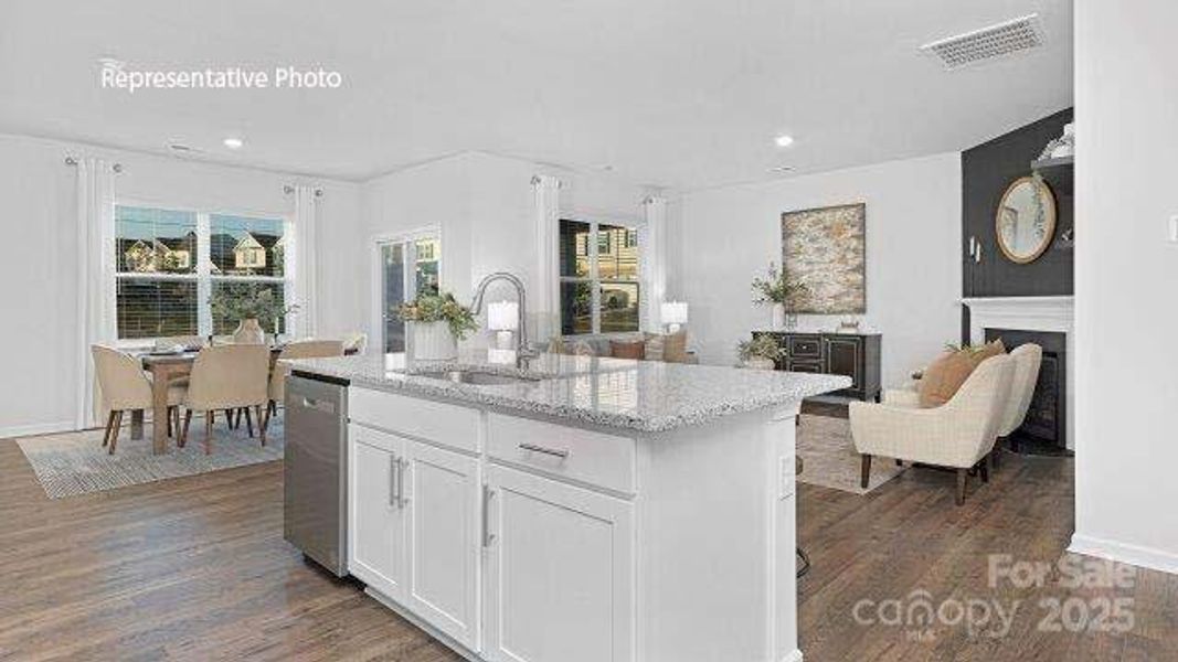 Furnished interior view inside a new home in Woodhaven at Chester, Chester (Image 6).
