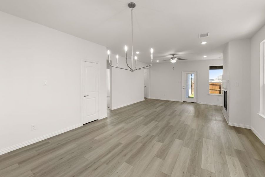 Representative unfurnished interior of a home built from the Cypress by UnionMain Homes in Edgewater, Fate (Image 22).