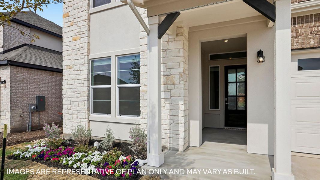 Exterior details and patio area of a home in The Enclave at Bar W Ranch, Leander (Image 3). Exterior details and patio area of a home in The Enclave at Bar W Ranch, Leander (Image 3).