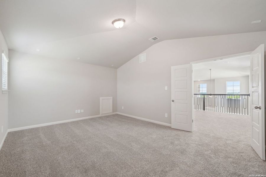 Spacious, unfurnished interior of a new home in Legendary Trails - Premier Series, Cibolo (Image 37).