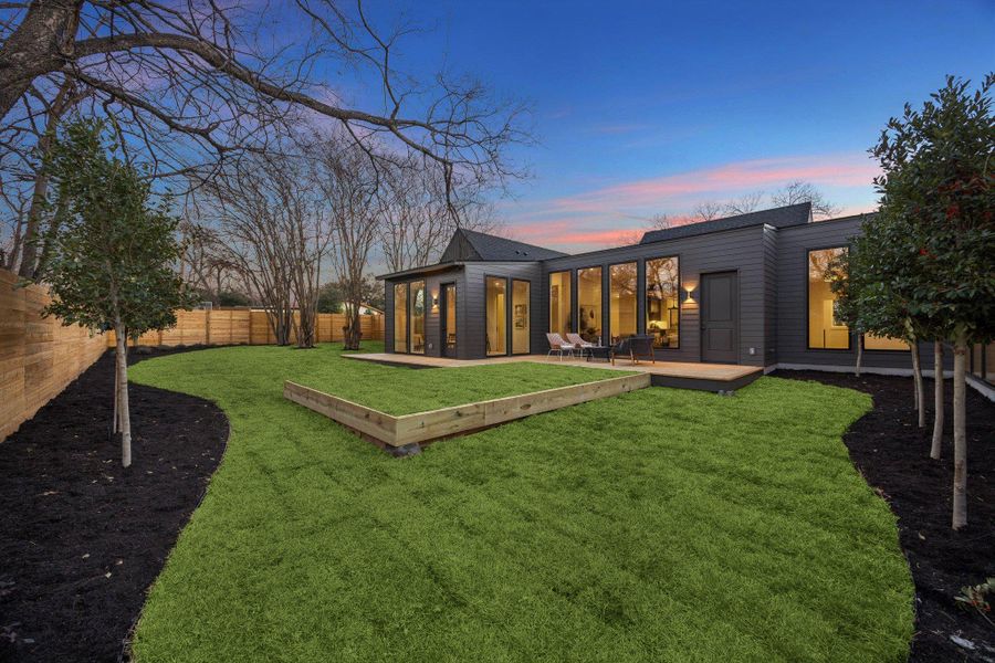 Exterior details and patio area of a home in , Austin (Image 26).
