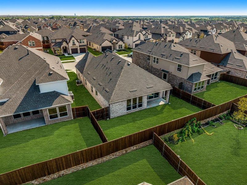 Front exterior of a new home in Edgewood Creek, Celina, TX, highlighting curb appeal (Image 21).