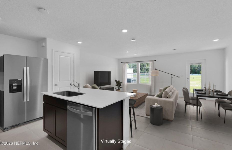 Furnished interior view inside a new home in , Jacksonville (Image 10).