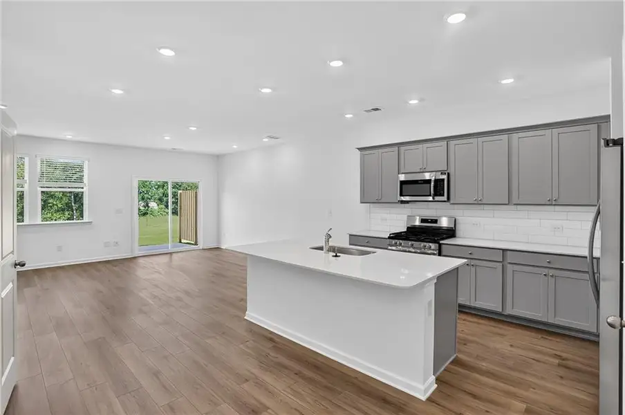 Furnished interior view inside a new home in Towns at Ivy Creek, Buford (Image 3).