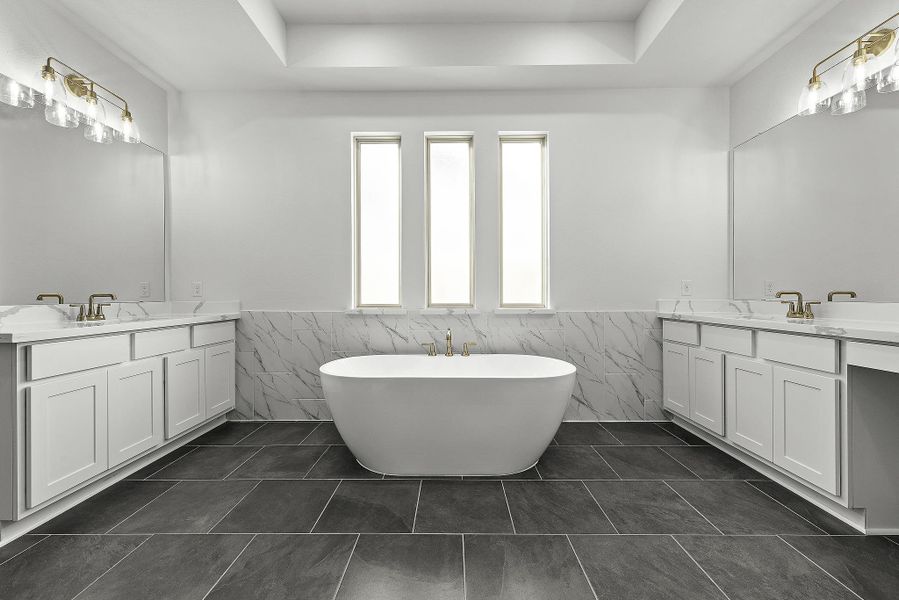 Furnished interior view inside a new home in Bridgeland, Cypress (Image 8).