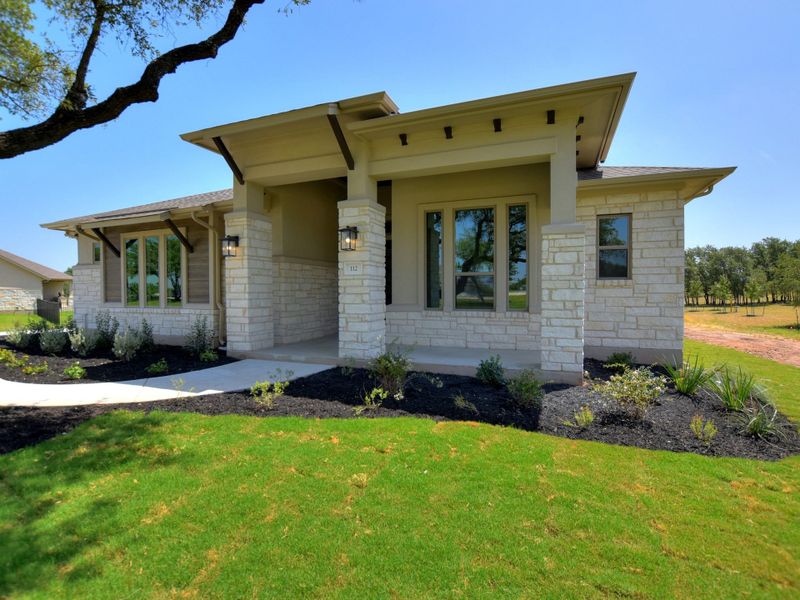 Representative exterior details of a home built from the Siena III by Giddens Homes in Clearwater Ranch, Liberty Hill (Image 69).
