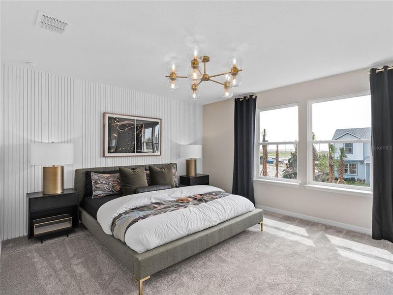 Furnished interior view inside a new home in EverBe, Orlando (Image 25). Furnished interior view inside a new home in EverBe, Orlando (Image 25).