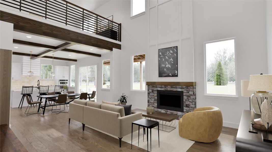 The homes open concept is perfect for hosting!