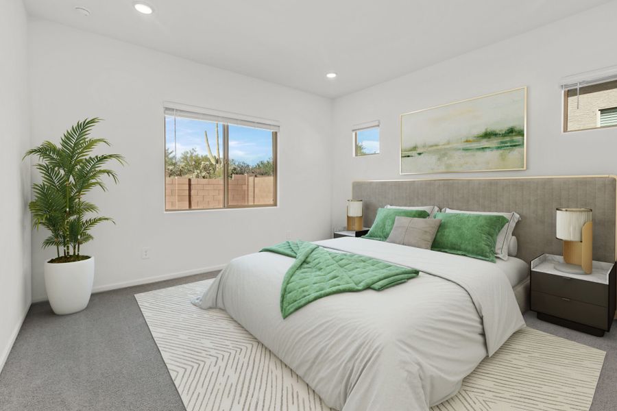 Furnished interior view inside a new home in Saguaro Reserve II, Marana (Image 8).