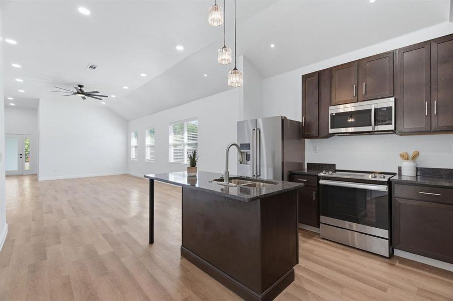 Furnished interior view inside a new home in , Dallas (Image 6).
