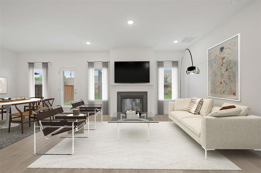 Furnished interior view inside a new home in Aspire at Reunion, Newark (Image 13).