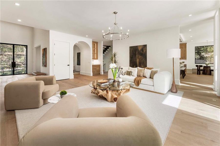 Furnished interior view inside a new home in , Sandy Springs (Image 20). Furnished interior view inside a new home in , Sandy Springs (Image 20).