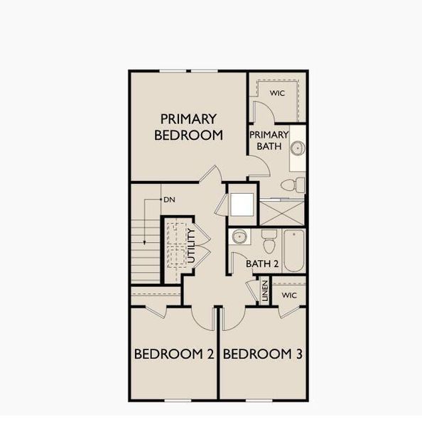 2D floor plan layout of this home in Pinckney Place, North Charleston, SC (Image 4).