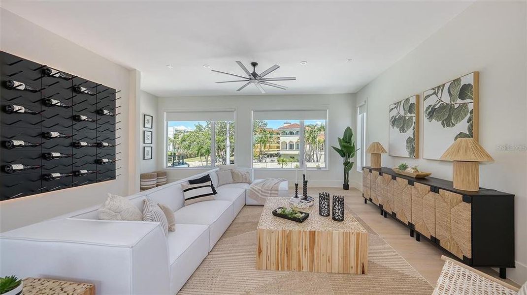 Furnished interior view inside a new home in , Sarasota (Image 49).