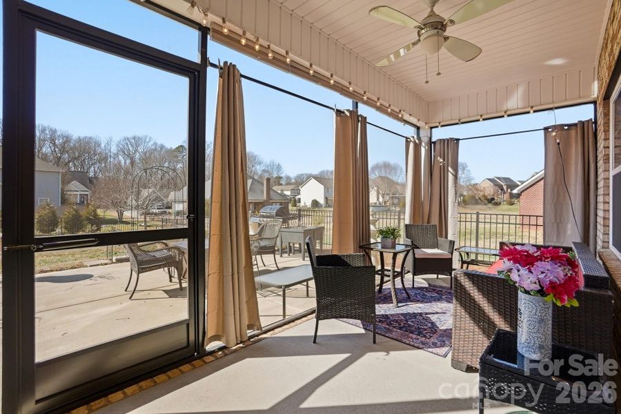 screened in back porch