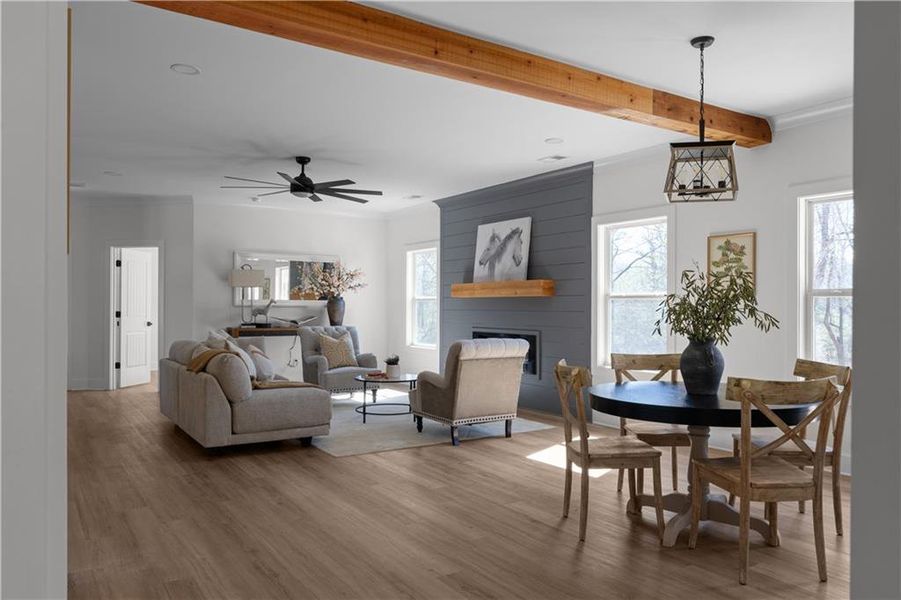 Furnished interior view inside a new home in , Social Circle (Image 40).